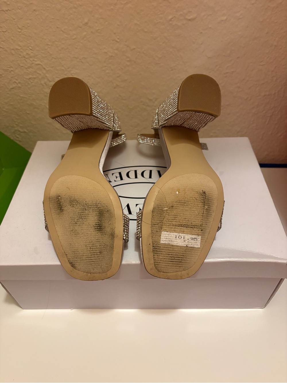 Steve Madden Gigi Rhinestone Heels - Picture 3 of 4